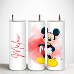 Tumbler-personnalise-mickey-Gourde-personnalisable-mickey-Gobelet-paille-mickey