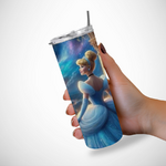 Tumbler-personnalise-cendrillon-Gourde-personnalisee-princesse-cendrillon-Gobelet-princesse-cendrillon