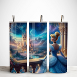 Tumbler-personnalise-cendrillon-Gourde-personnalisee-princesse-cendrillon-Gobelet-princesse-cendrillon