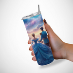 Tumbler-personnalise-cendrillon-Gourde-a-personnaliser-princesse-cendrillon-Gobelet-personnalisable-cendrillon