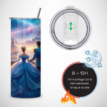 Tumbler-personnalise-cendrillon-Gourde-a-personnaliser-princesse-cendrillon-Gobelet-personnalisable-cendrillon