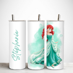 Gobelet-avec-paille-personnalisable-la-petite-sirene-Gourde-a-personnaliser-la-petite-sirene-Tumbler-personnalise-ariel-la-petite-sirene