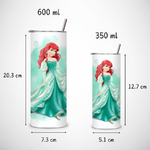 Gobelet-avec-paille-personnalisable-la-petite-sirene-Gourde-a-personnaliser-la-petite-sirene-Tumbler-personnalise-ariel-la-petite-sirene