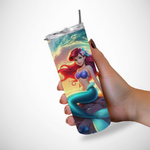 Verre-avec-couvercle-personnalisable-la-petite-sirene-Gourde-personnalisee-la-petite-sirene-Tumbler-a-personnaliser-princesses-disney-ariel
