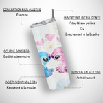 Gourde-personnalisee-stitch-et-angel-Gobelet-avec-couvercle-personnalisable-stitch-rose-Accessoires-personnalises-stitch