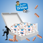 Gateaux-aperitif-personnalisable-football-Saucissons-justin-bridou-personnalises-foot-Confiseries-a-personnaliser-football