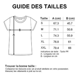 Petit Guide des tailles tee shirt col rond homme description
