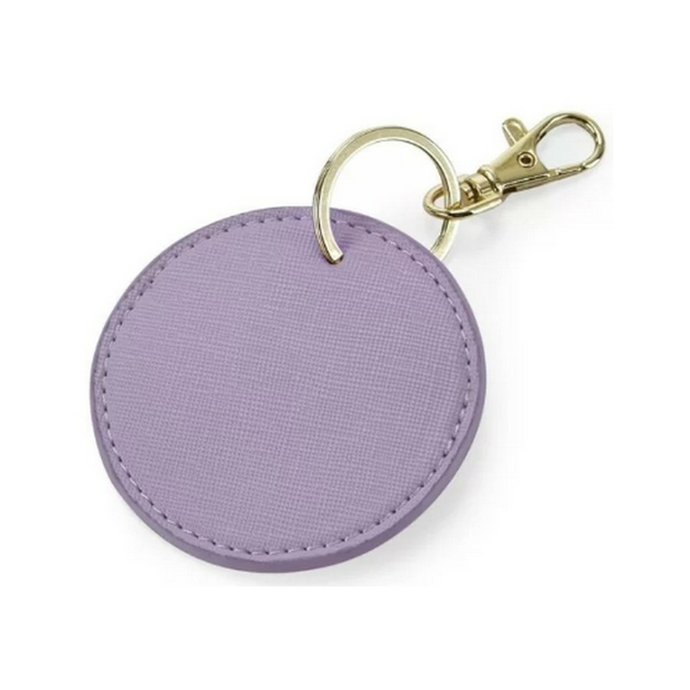 Porte clés Maman chérie en simili cuir violet