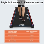 tapis de marche électrique noir et rouge