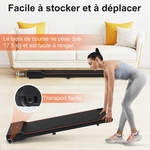 Pas besoin de musculation, le tapis de marche pliable est facile à ranger et à déplacer