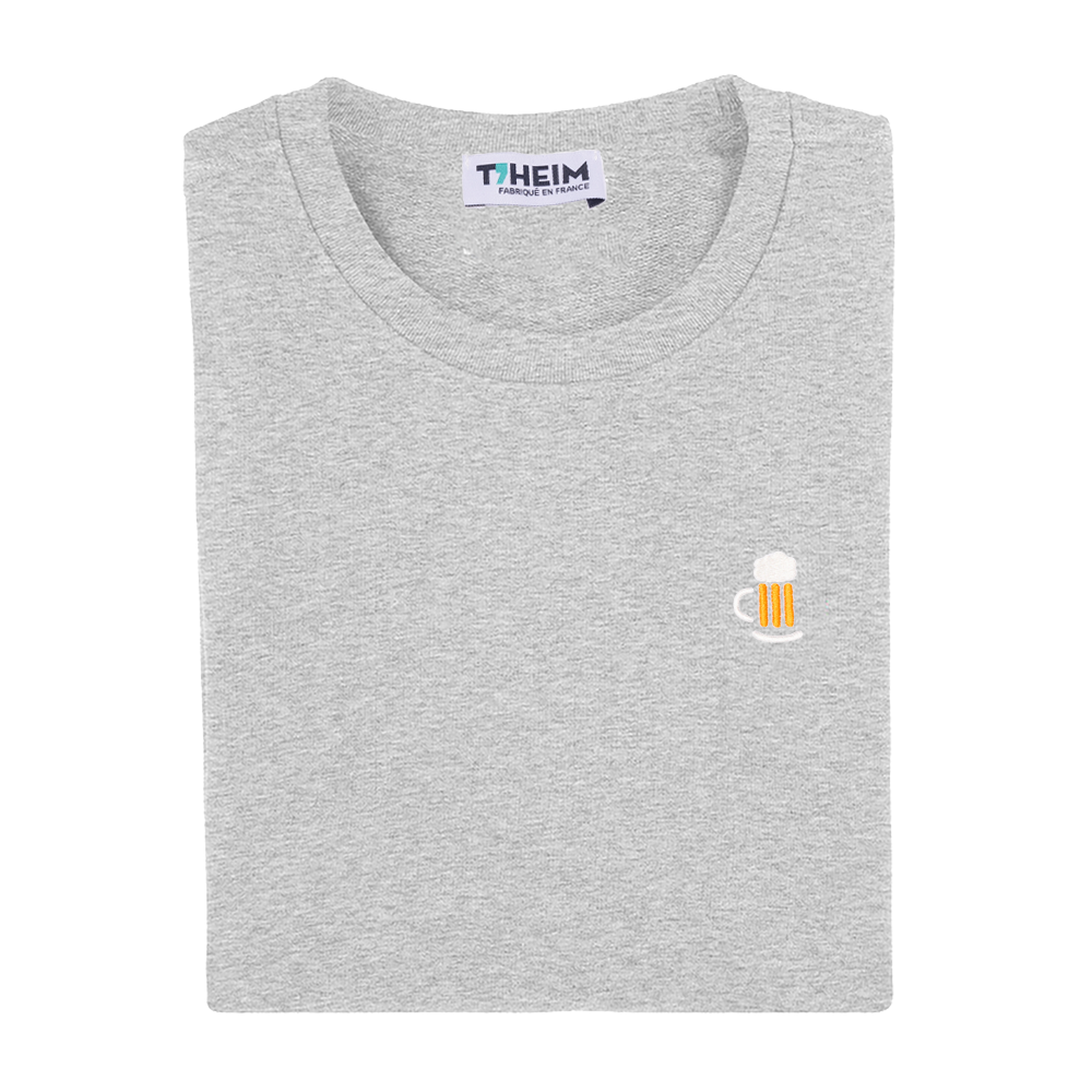 Das bestickte Unisex-T-Shirt Bierkrug