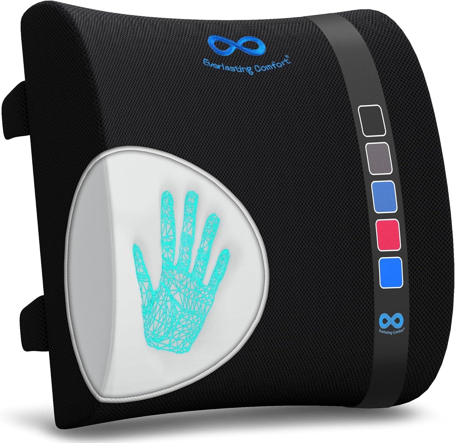 Chaise Bureau Ergonomique En Mousse à Mémoire De Forme Avec Housse Lavable Et Sangle Rglable Pour Bureau Maison Et Voiture 55999716 Coussin Lombaire