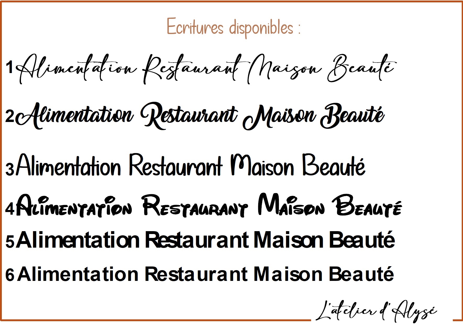 Ecriture classeur