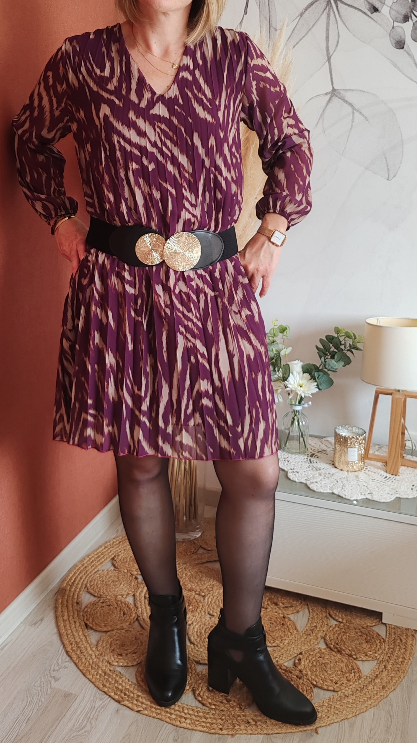 Robe SANIA mauve