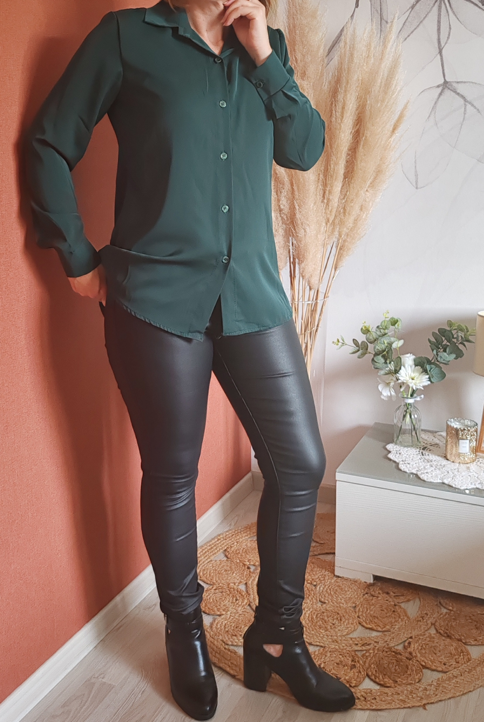 Chemise vert sapin