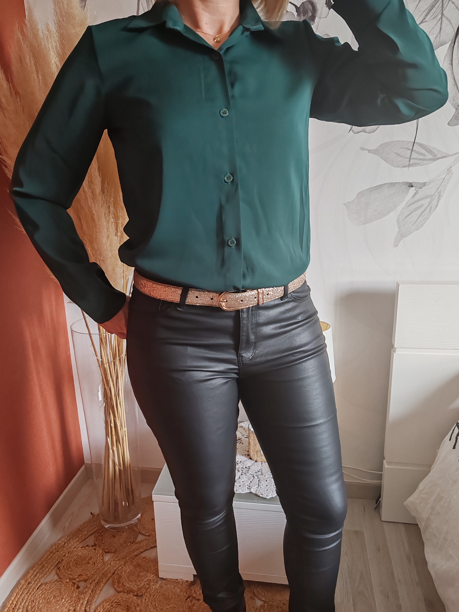 Chemise vert sapin
