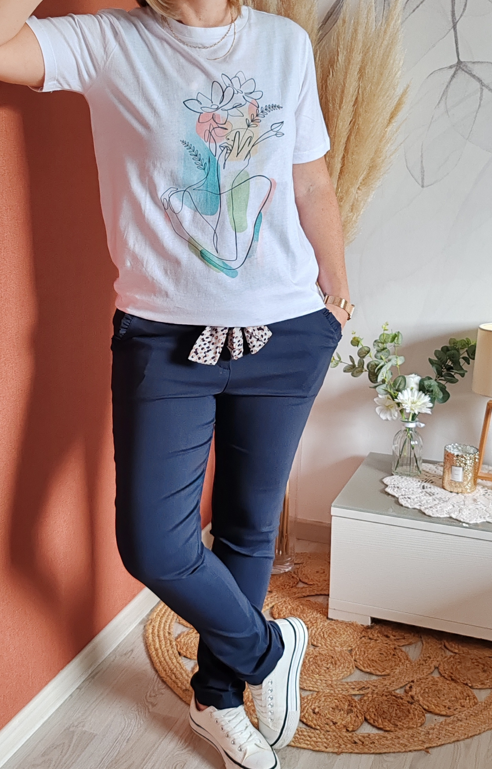 Tee shirt visage femme