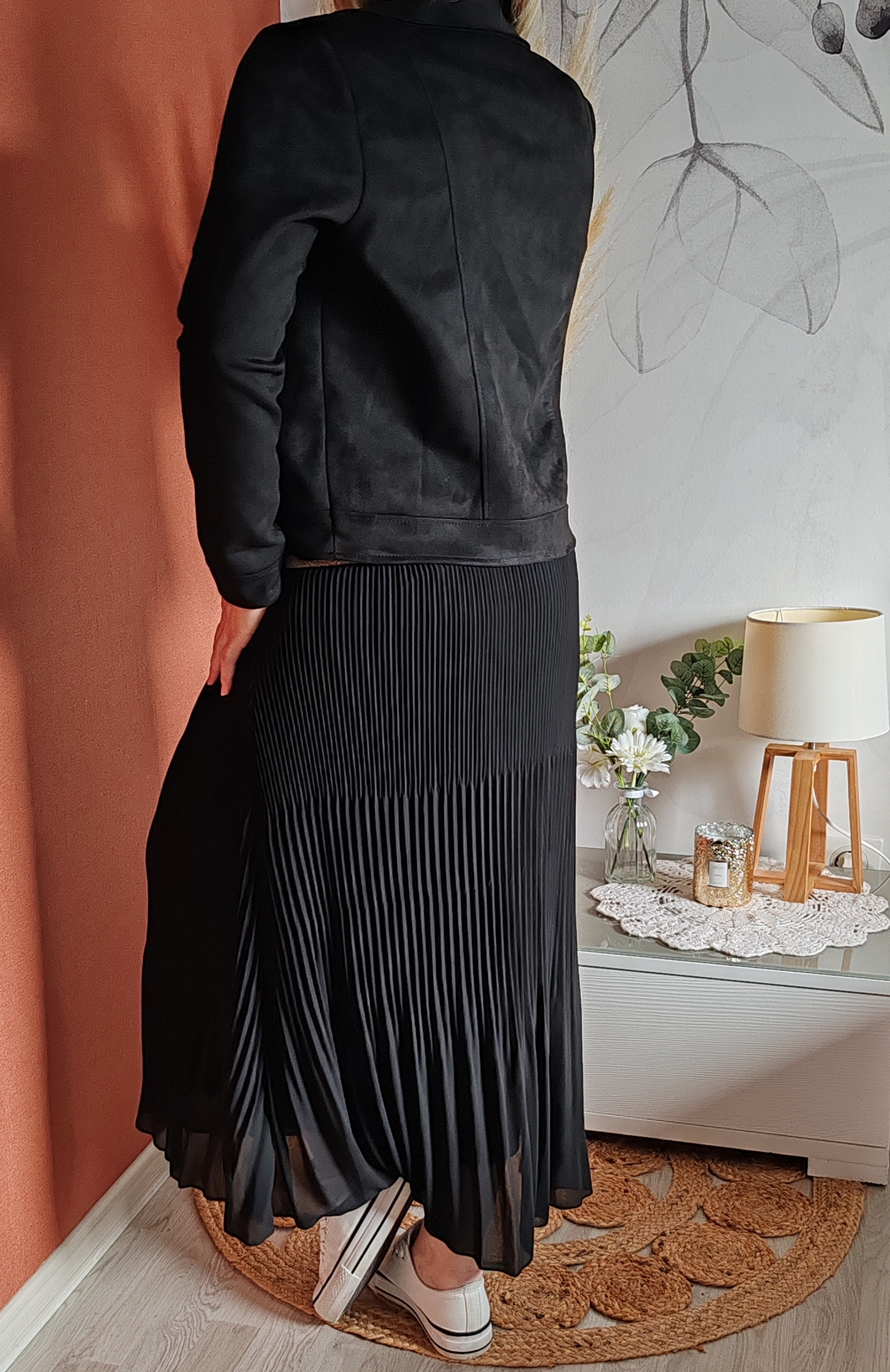Veste suédine noire