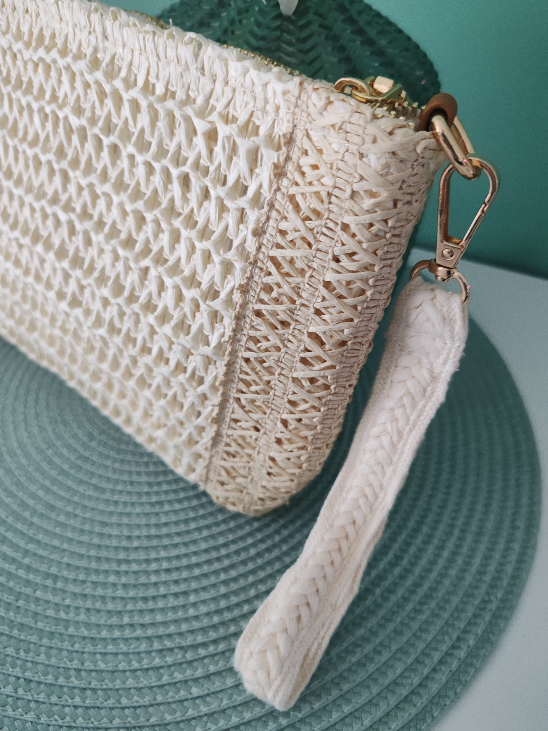 Sac bandoulière esprit bohème beige 100% paper