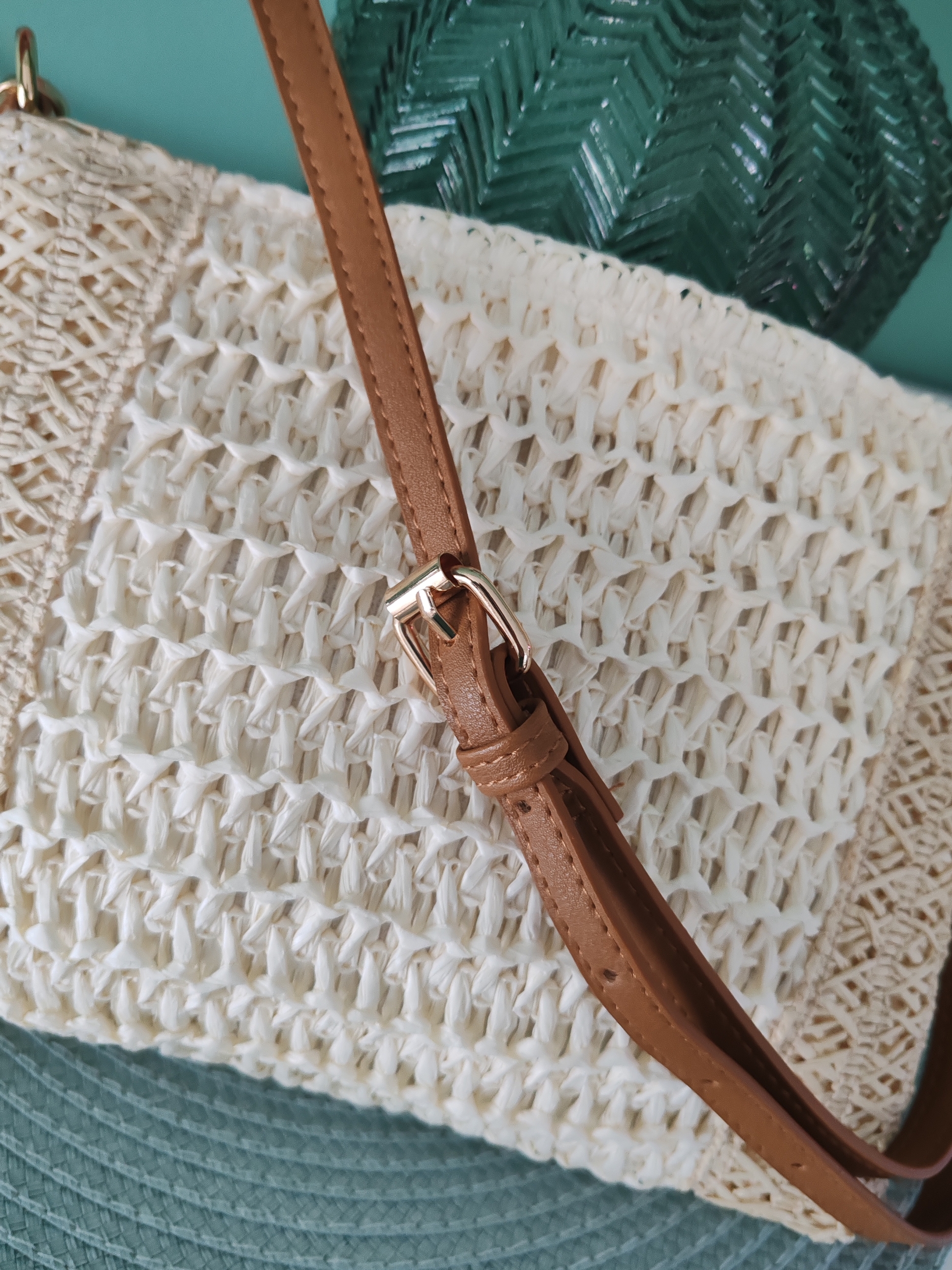 Sac bandoulière esprit bohème beige 100% paper