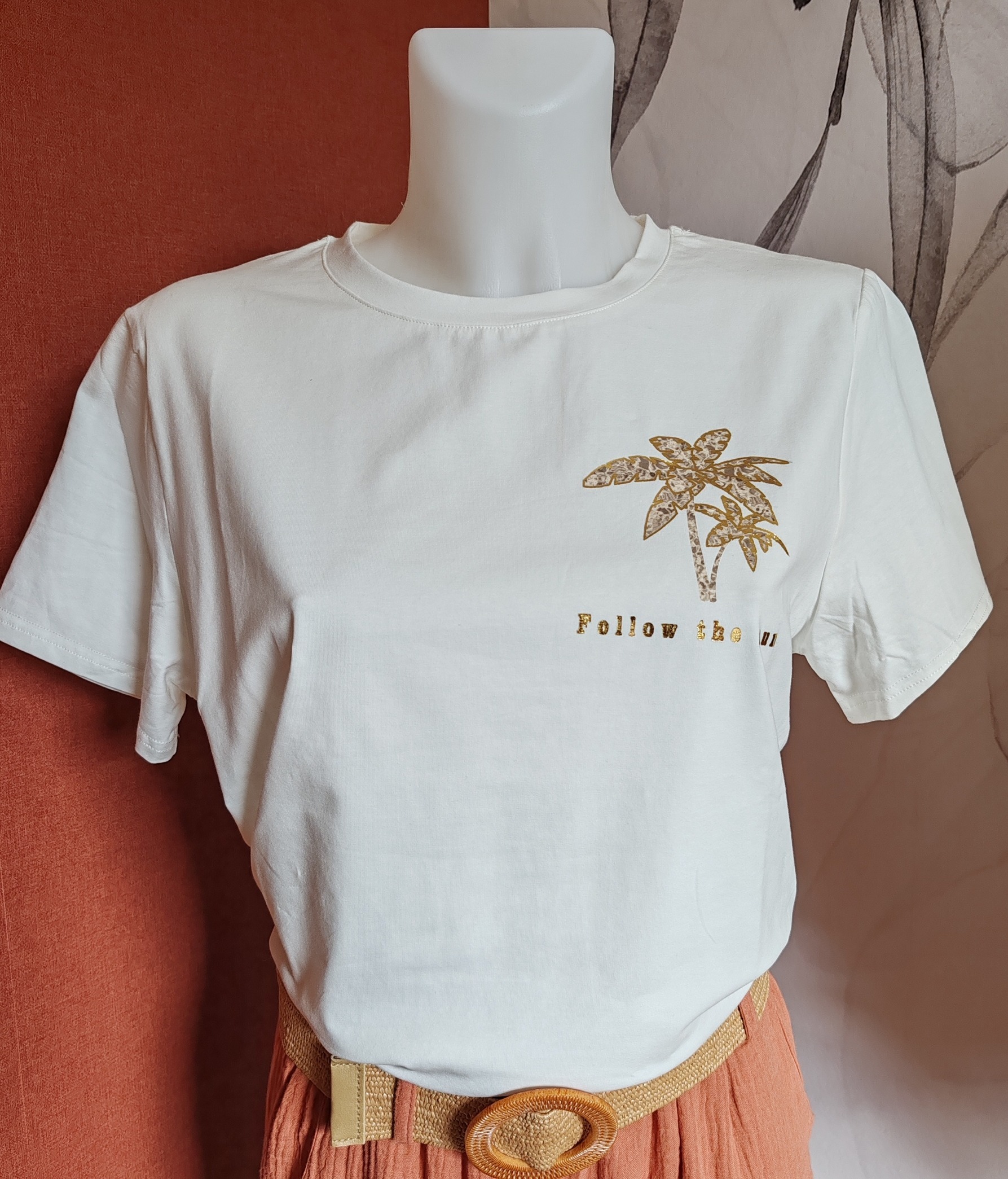 Tee shirt palmiers