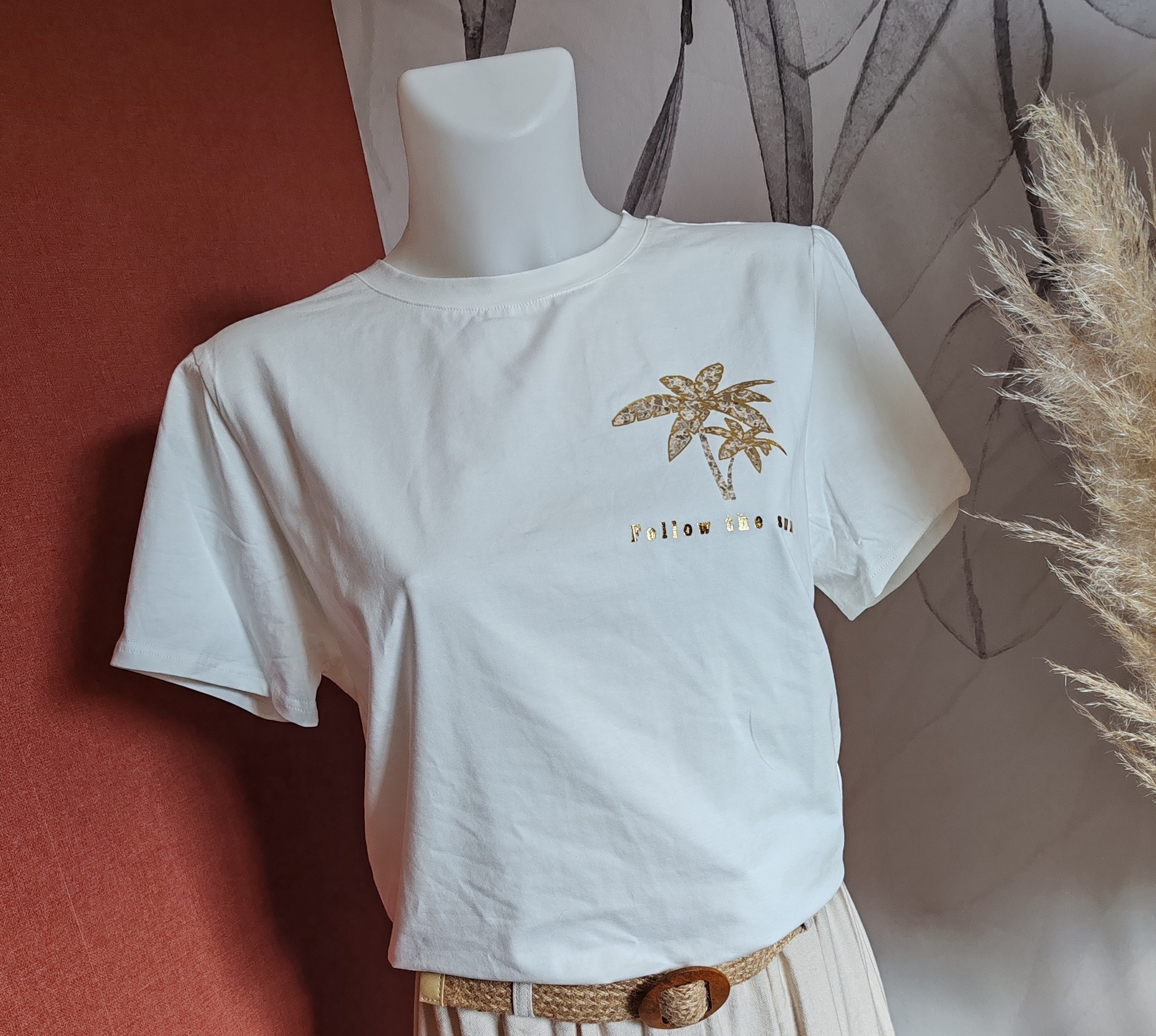 Tee shirt palmiers