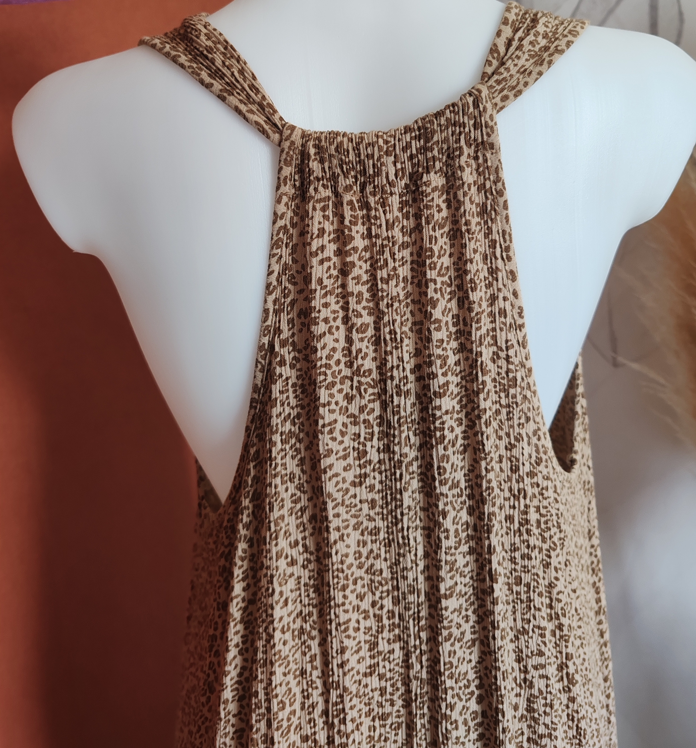 Robe longue léopard