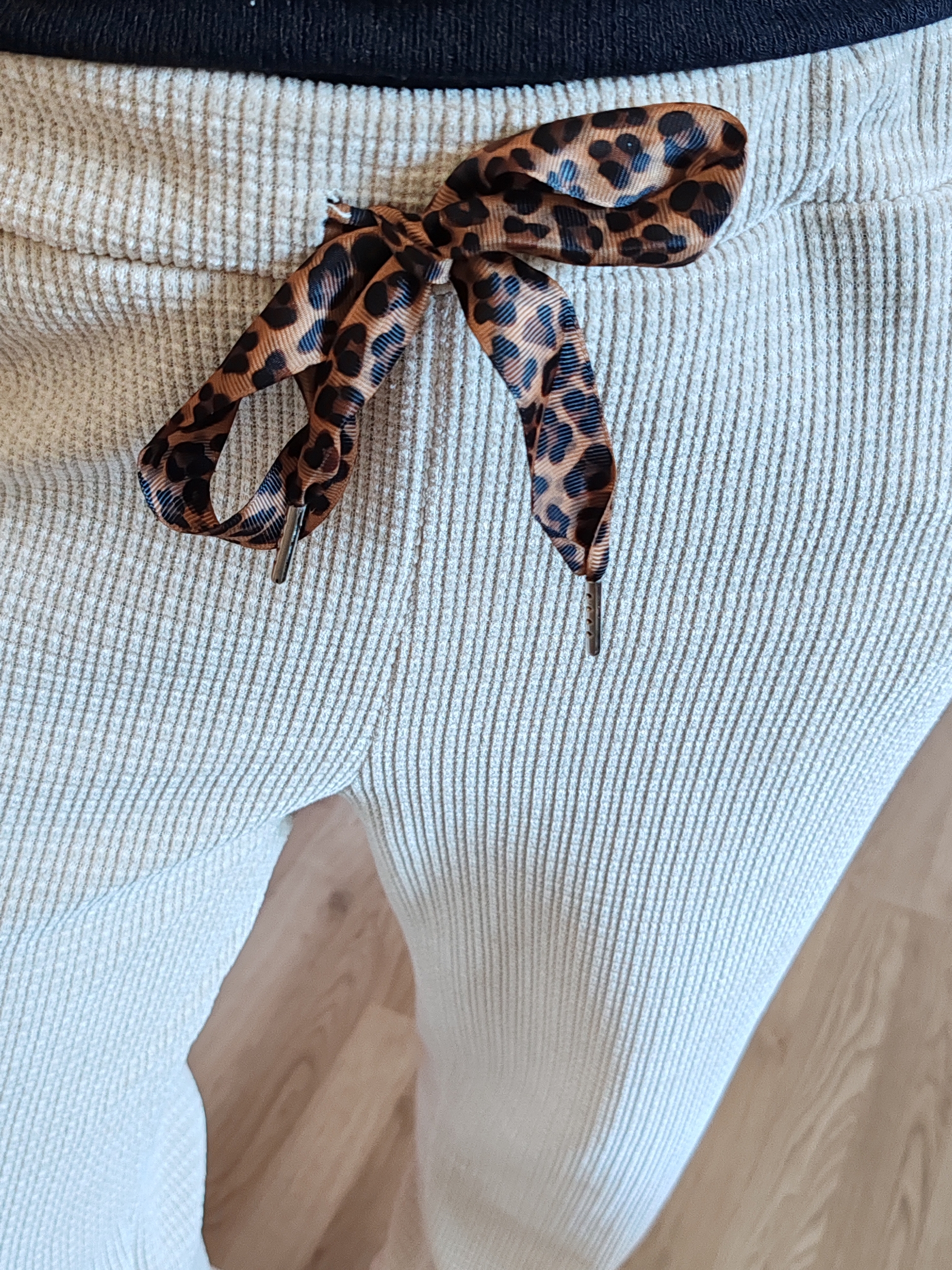 Pantalon en velours beige