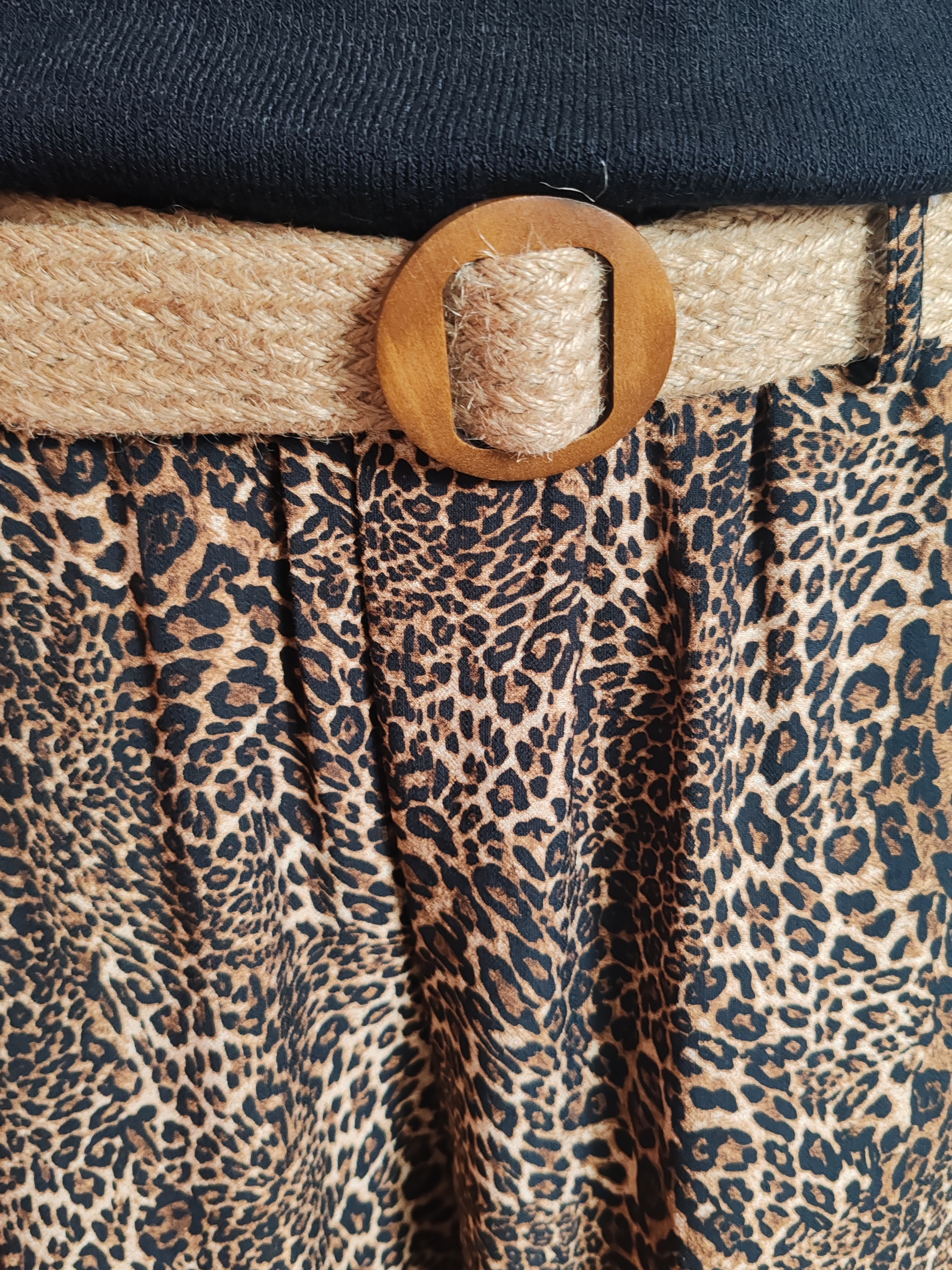 Pantalon fluide léopard