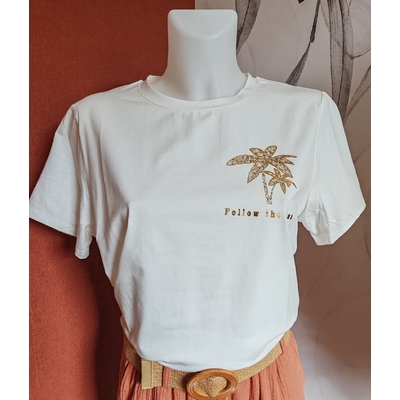 Tee shirt palmiers