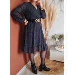 Robe LINA bleu canard