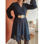 Robe LINA bleu canard