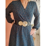Robe LINA bleu canard