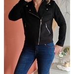 Veste suédine noire
