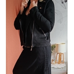 Veste suédine noire
