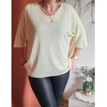 Pull jaune pastel