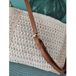 Sac bandoulière esprit bohème beige 100% paper