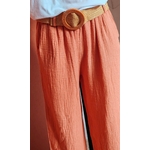 Pantalon gaze de coton bois de rose