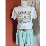 Short fluide vert d'eau