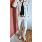 Pantalon en velours beige