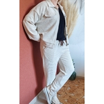 Pantalon en velours beige