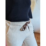 Pantalon en velours beige