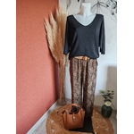 Pantalon fluide léopard
