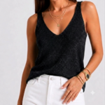 Top débardeur à paillettes