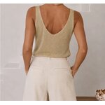 Top débardeur à paillettes