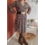 Robe LINA noir et marron