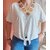 Tee shirt à nouer détails en crochet