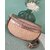 Sac banane cuir bronze et raphia