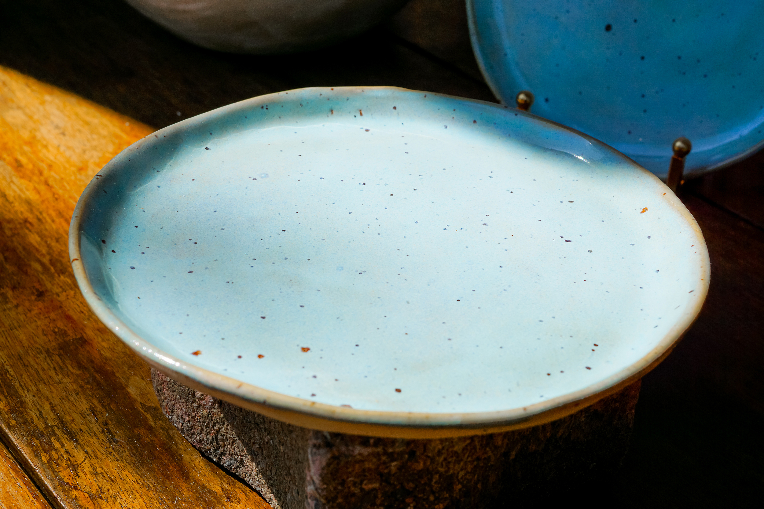 Assiette bleue Nagori