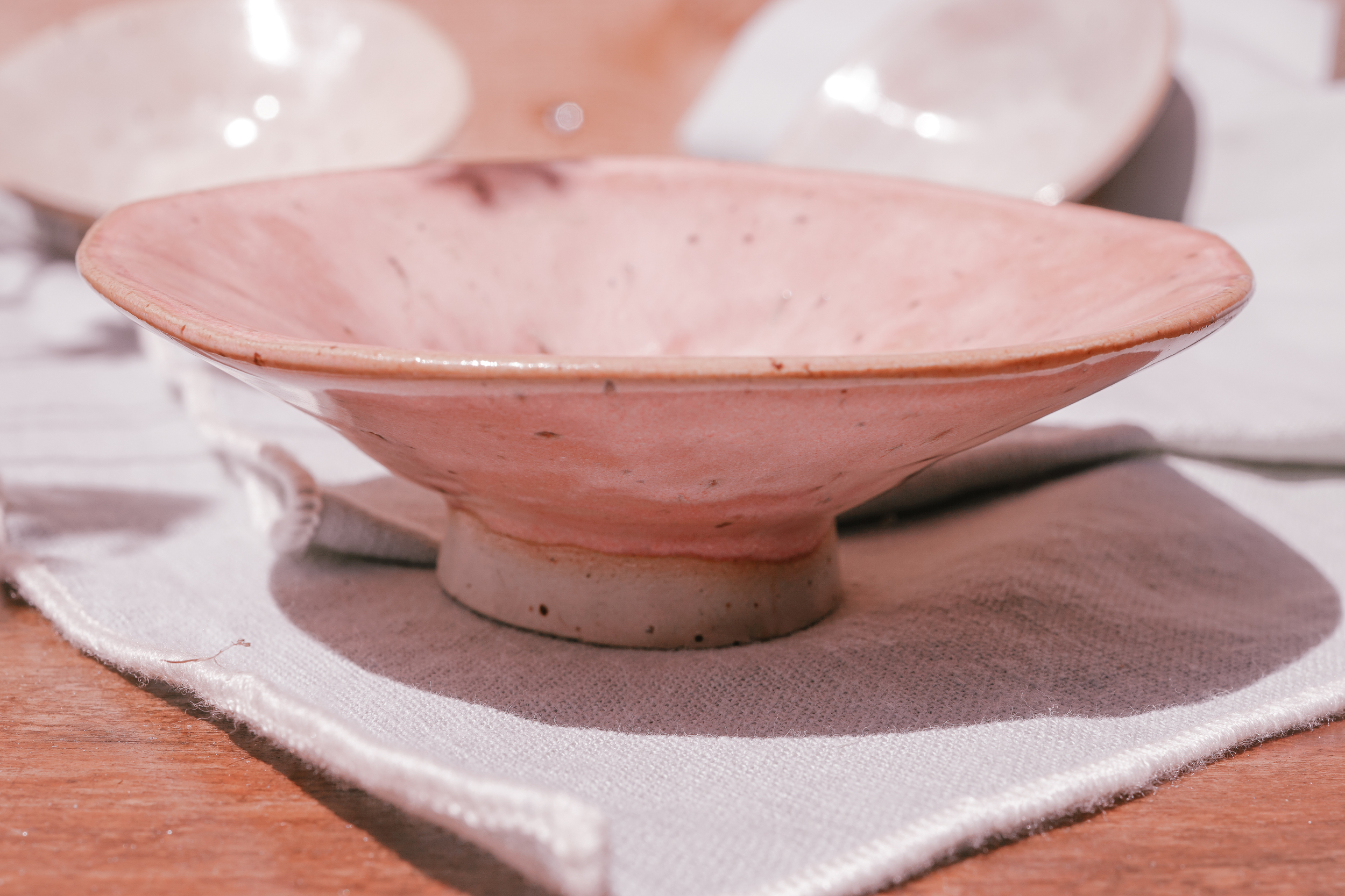 Coupelle artisanale Nagori rose pastel
